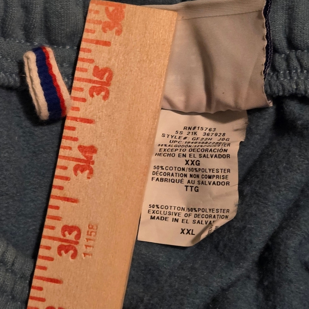 Champion Powerblend Graphic Jogger Sweatpants Light Blue Men’s Size 2XL - Picture 8 of 8